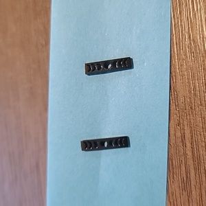 Black moon phases earrings